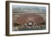 Aerial View of Packed JFK Stadium-null-Framed Photographic Print