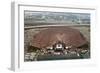 Aerial View of Packed JFK Stadium-null-Framed Photographic Print