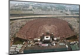 Aerial View of Packed JFK Stadium-null-Mounted Photographic Print