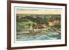 Aerial View of Palm Beach, Florida-null-Framed Premium Giclee Print