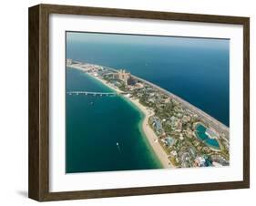 Aerial view of Palm Jumeirah, Dubai, United Arab Emirates, Middle East-Ben Pipe-Framed Photographic Print