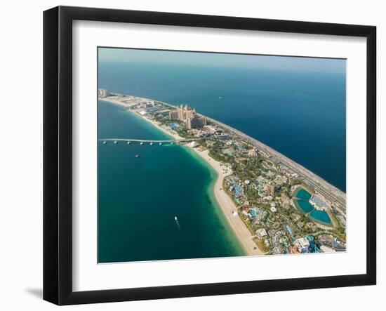 Aerial view of Palm Jumeirah, Dubai, United Arab Emirates, Middle East-Ben Pipe-Framed Photographic Print