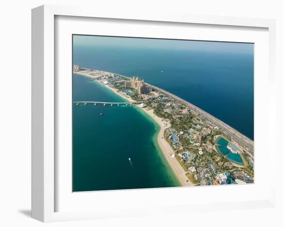 Aerial view of Palm Jumeirah, Dubai, United Arab Emirates, Middle East-Ben Pipe-Framed Photographic Print