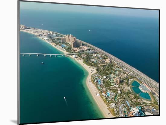 Aerial view of Palm Jumeirah, Dubai, United Arab Emirates, Middle East-Ben Pipe-Mounted Photographic Print