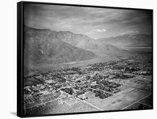 Aerial View of Palm Springs-Dave Cicero-Framed Stretched Canvas