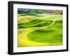 Aerial view of Palouse Region-Terry Eggers-Framed Photographic Print