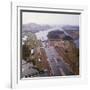 Aerial View of Panama Canal's Miraflores Locks-null-Framed Photographic Print