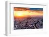 Aerial View of Paris at Sunset-INTERPIXELS-Framed Photographic Print