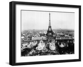 Aerial View of Paris-Bettmann-Framed Premium Photographic Print