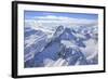 Aerial View of Peak Ferra and Peaks Piani Covered with Snow, Spluga Valley, Chiavenna-Roberto Moiola-Framed Photographic Print