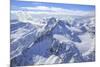 Aerial View of Peak Ferra and Peaks Piani Covered with Snow, Spluga Valley, Chiavenna-Roberto Moiola-Mounted Photographic Print