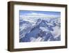 Aerial View of Peak Ferra and Peaks Piani Covered with Snow, Spluga Valley, Chiavenna-Roberto Moiola-Framed Photographic Print