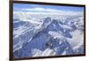 Aerial View of Peak Ferra and Peaks Piani Covered with Snow, Spluga Valley, Chiavenna-Roberto Moiola-Framed Photographic Print