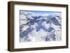 Aerial View of Peak Ferra Covered with Snow, Spluga Valley, Chiavenna, Valtellina, Lombardy-Roberto Moiola-Framed Photographic Print