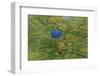 Aerial view of Pechora River Delta, Nenets Autonomous Okrug, Arctic, Russia, July 2017-Olga Kamenskaya-Framed Photographic Print