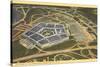 Aerial View of Pentagon-null-Stretched Canvas