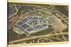 Aerial View of Pentagon-null-Stretched Canvas