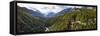 Aerial View of Pericnik Waterfall, Triglav National Park, Upper Carniola, Slovenia-Panoramic Images-Framed Stretched Canvas
