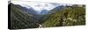 Aerial View of Pericnik Waterfall, Triglav National Park, Upper Carniola, Slovenia-Panoramic Images-Stretched Canvas