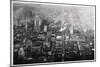 Aerial View of Philadelphia, Pennsylvania, USA, from a Zeppelin, 1928-null-Mounted Giclee Print