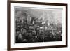 Aerial View of Philadelphia, Pennsylvania, USA, from a Zeppelin, 1928-null-Framed Giclee Print