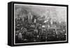 Aerial View of Philadelphia, Pennsylvania, USA, from a Zeppelin, 1928-null-Framed Stretched Canvas