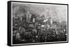 Aerial View of Philadelphia, Pennsylvania, USA, from a Zeppelin, 1928-null-Framed Stretched Canvas