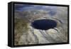 Aerial View of Pingualuit Crater, Quebec, Canada-null-Framed Stretched Canvas