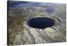 Aerial View of Pingualuit Crater, Quebec, Canada-null-Stretched Canvas