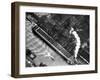 Aerial View of Pittsburgh Steamship Co. Ship Carrying Ore to Us Steel Plant-Margaret Bourke-White-Framed Photographic Print