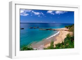 Aerial View of Playa Crashboat, Puerto Rico-George Oze-Framed Photographic Print