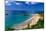 Aerial View of Playa Crashboat, Puerto Rico-George Oze-Mounted Photographic Print