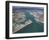 Aerial View of Portsmouth Harbour and the Solent, Hampshire, England, United Kingdom, Europe-Peter Barritt-Framed Photographic Print