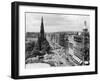 Aerial view of Princes Street in Edinburgh-Staff-Framed Photographic Print