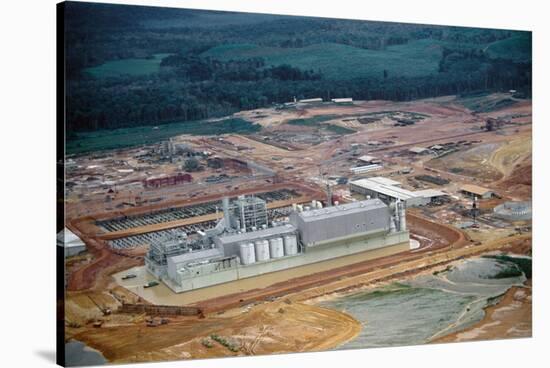 Aerial View of Pulp Mill-null-Stretched Canvas