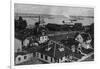 Aerial View of Residences and River Front - Antioch, CA-Lantern Press-Framed Art Print