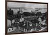 Aerial View of Residences and River Front - Antioch, CA-Lantern Press-Framed Art Print