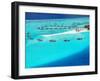 Aerial View of Resort, Maldives, Indian Ocean, Asia-Sakis Papadopoulos-Framed Photographic Print
