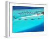 Aerial View of Resort, Maldives, Indian Ocean, Asia-Sakis Papadopoulos-Framed Photographic Print