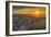 Aerial View of Reykjavik in the Winter at Sunset, Iceland-Ragnar Th Sigurdsson-Framed Photographic Print