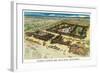 Aerial View of Rickey's Studio Inn - Palo Alto, CA-Lantern Press-Framed Art Print