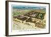 Aerial View of Rickey's Studio Inn - Palo Alto, CA-Lantern Press-Framed Art Print