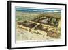 Aerial View of Rickey's Studio Inn - Palo Alto, CA-Lantern Press-Framed Art Print