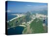 Aerial View of Rio and the Copacabana Beach from Sugar Loaf, in Rio De Janeiro, Brazil-Gavin Hellier-Stretched Canvas