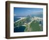 Aerial View of Rio and the Copacabana Beach from Sugar Loaf, in Rio De Janeiro, Brazil-Gavin Hellier-Framed Photographic Print