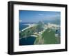 Aerial View of Rio and the Copacabana Beach from Sugar Loaf, in Rio De Janeiro, Brazil-Gavin Hellier-Framed Photographic Print
