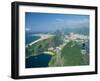 Aerial View of Rio and the Copacabana Beach from Sugar Loaf, in Rio De Janeiro, Brazil-Gavin Hellier-Framed Photographic Print