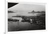 Aerial View of Rio De Janeiro, Brazil, from a Zeppelin, 1930-null-Framed Giclee Print