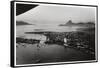 Aerial View of Rio De Janeiro, Brazil, from a Zeppelin, 1930-null-Framed Stretched Canvas