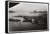 Aerial View of Rio De Janeiro, Brazil, from a Zeppelin, 1930-null-Framed Stretched Canvas